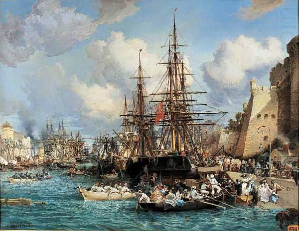Jules Joseph Lefebvre Port de Brest china oil painting image
